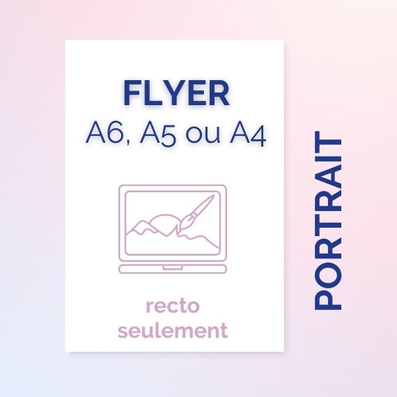 Flyers A4 A5 et A6 portrait - recto